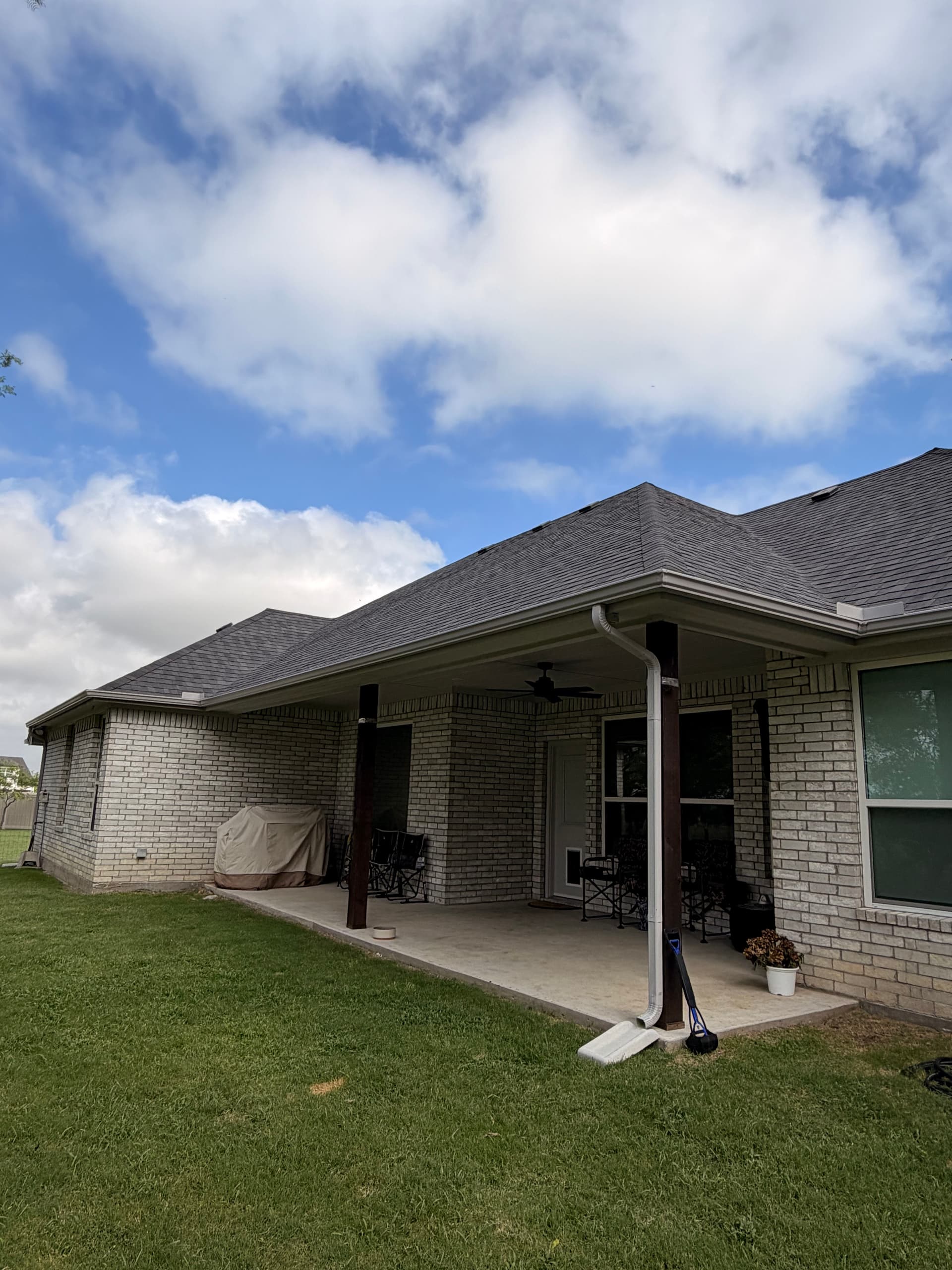 Gallery photos for New 5-Inch Gutter Installation Protects Joshua Home Foundation: Image #3