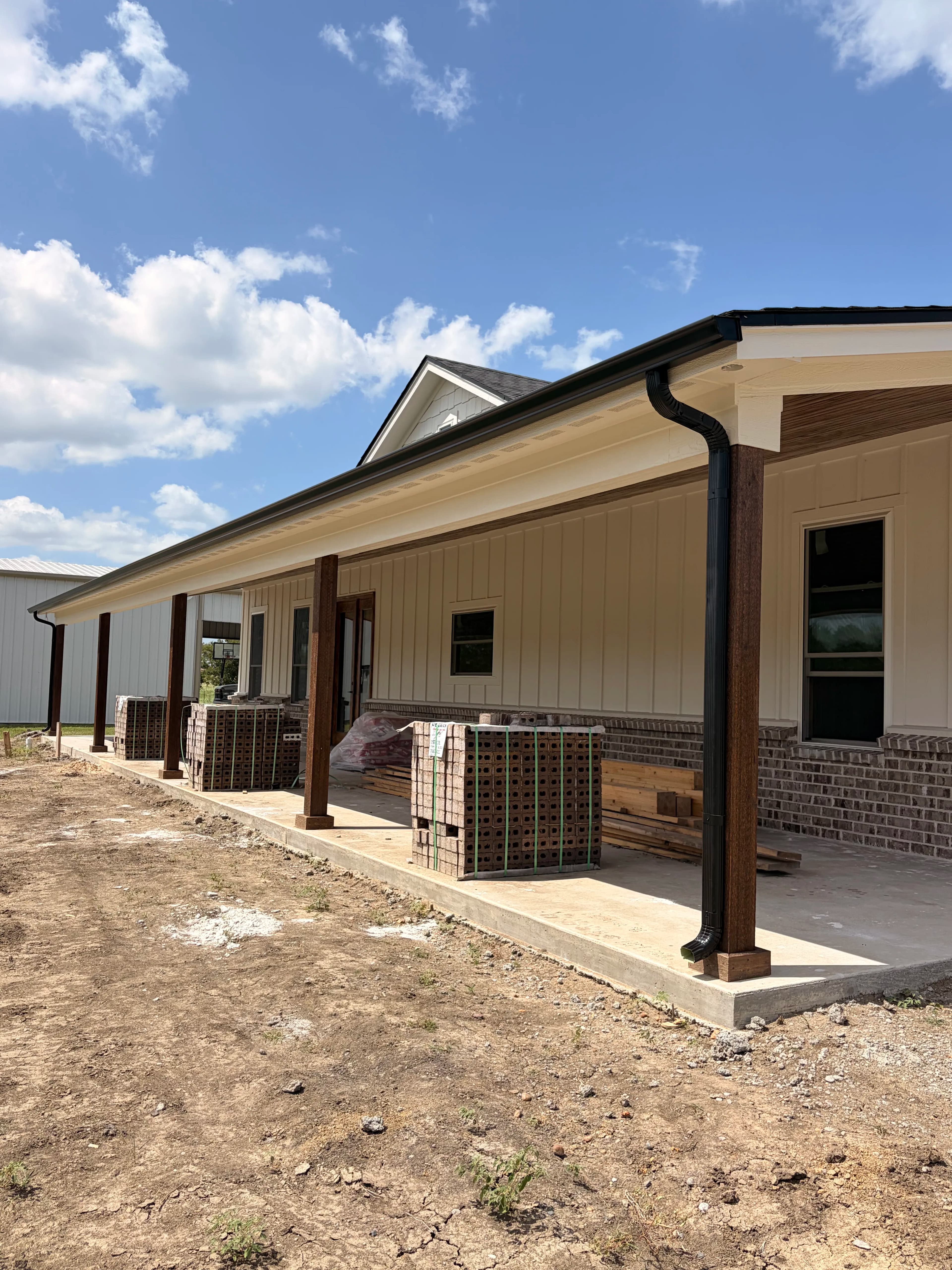 Project 5-Inch K-Style Gutter Installation on a New Build image