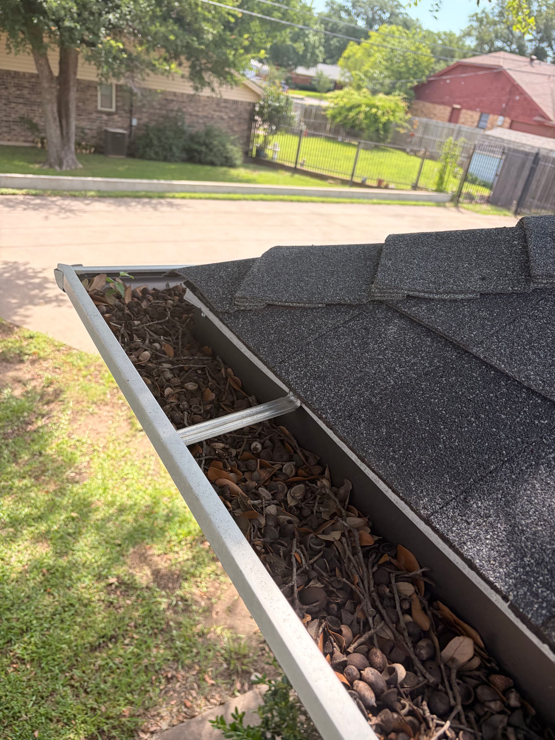 Gallery photos for Gutter Cleaning and Leaf Guard Installation at a Cleburne Senior Living Community: Image #1