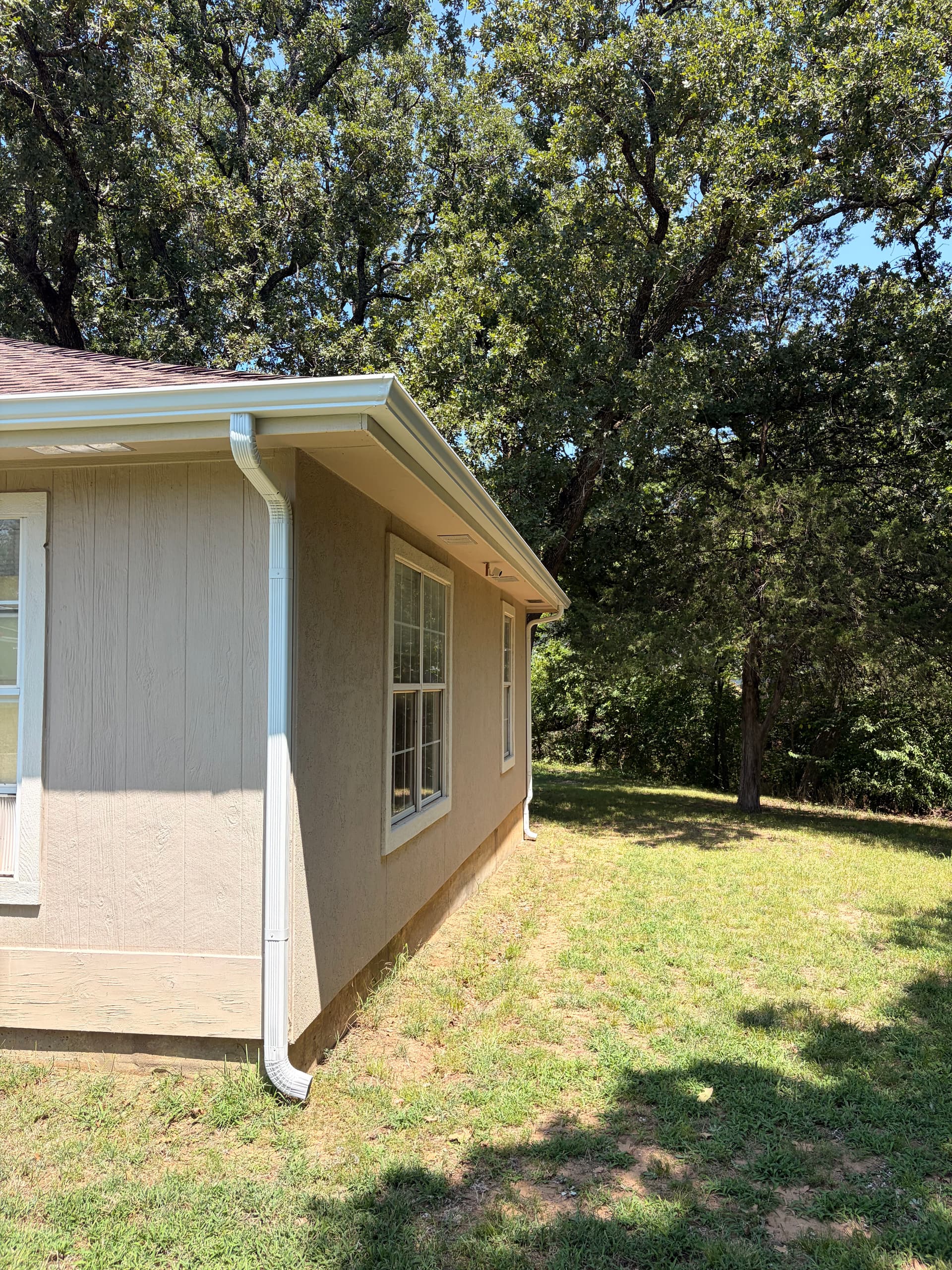 Gutter Installation Stops Water Damage on Burleson Home image