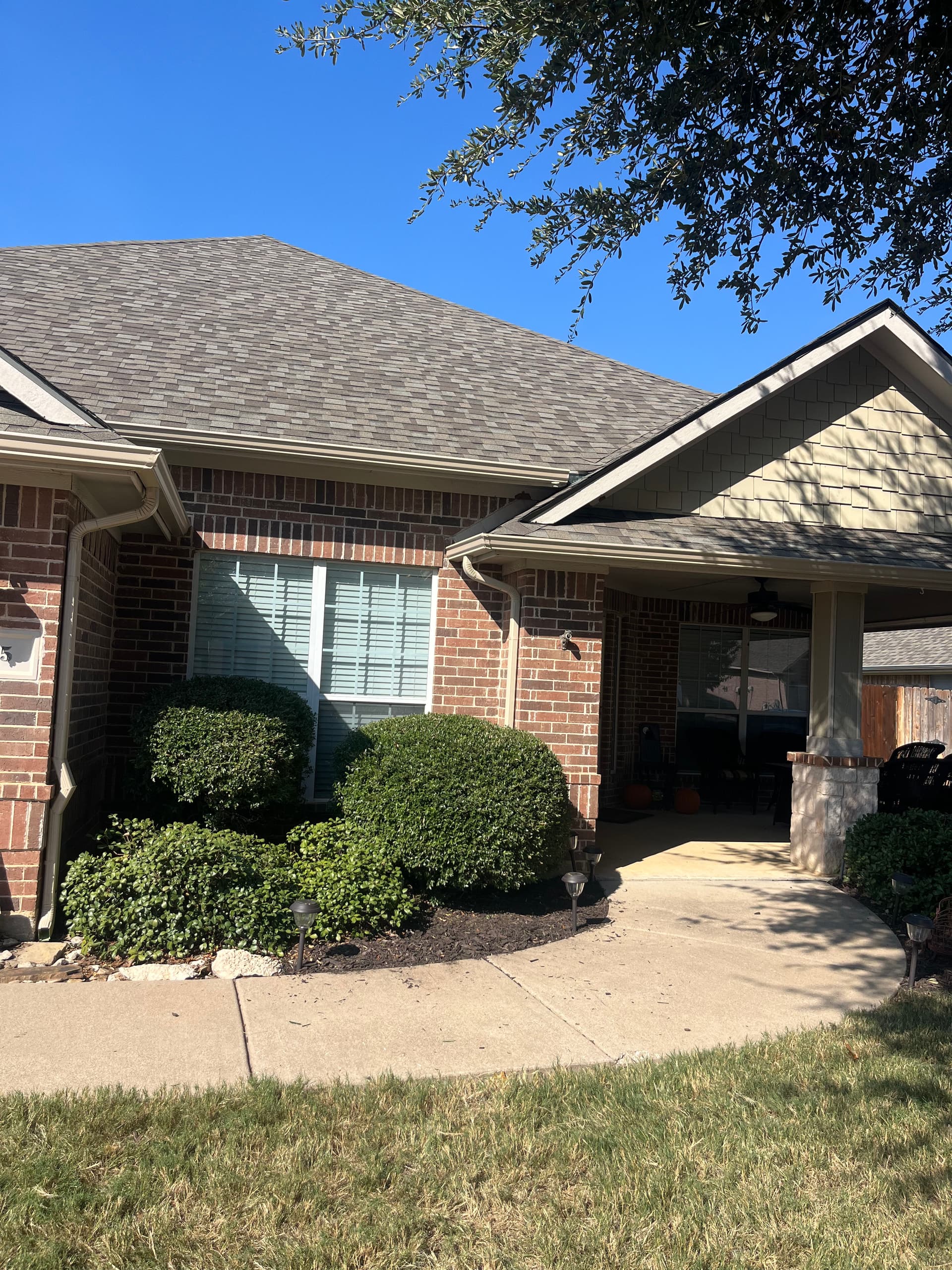 New 5-Inch Wicker Gutter System Installed on a Brick Home image
