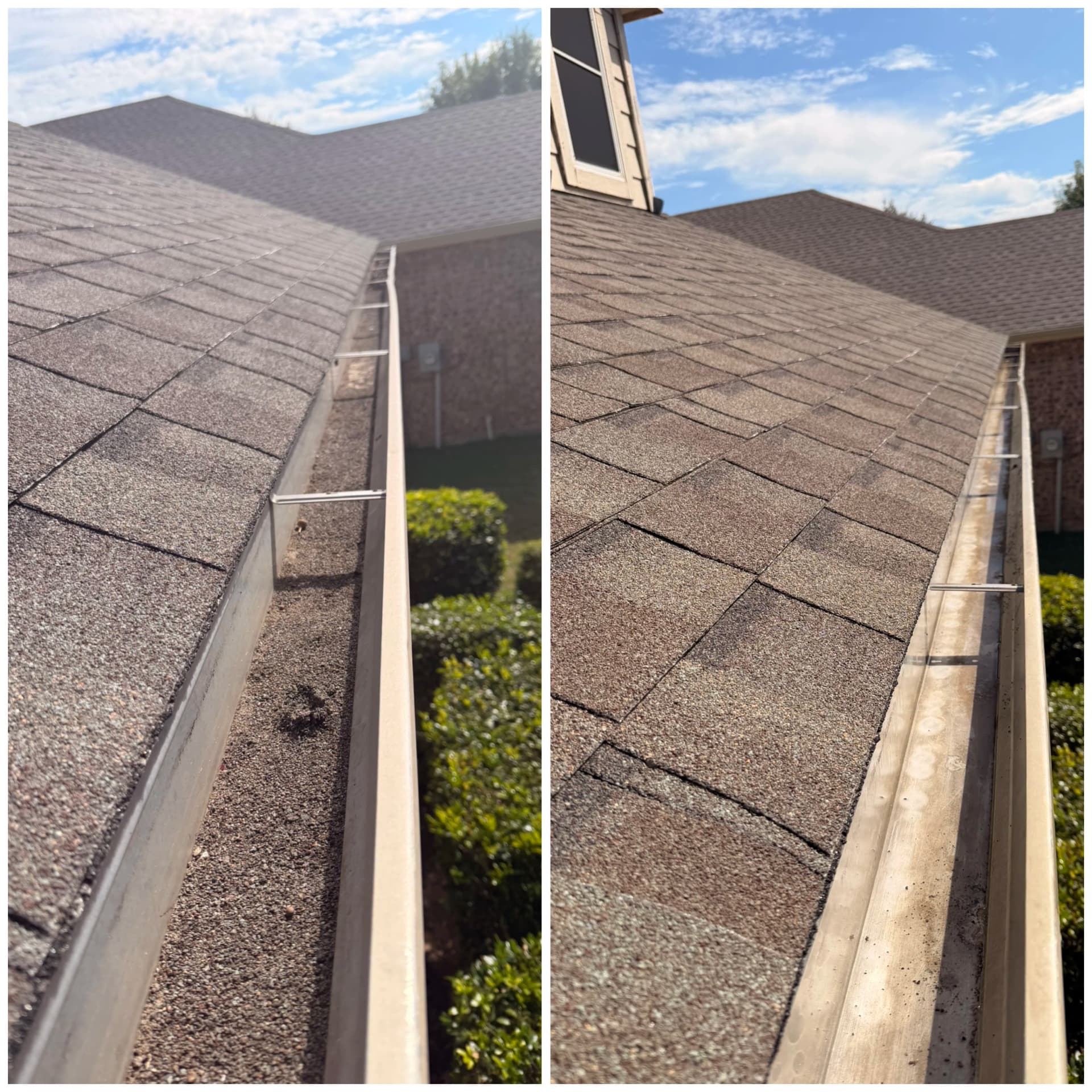 Roof Granules and Debris Packed Gutters - Here's the Fix image