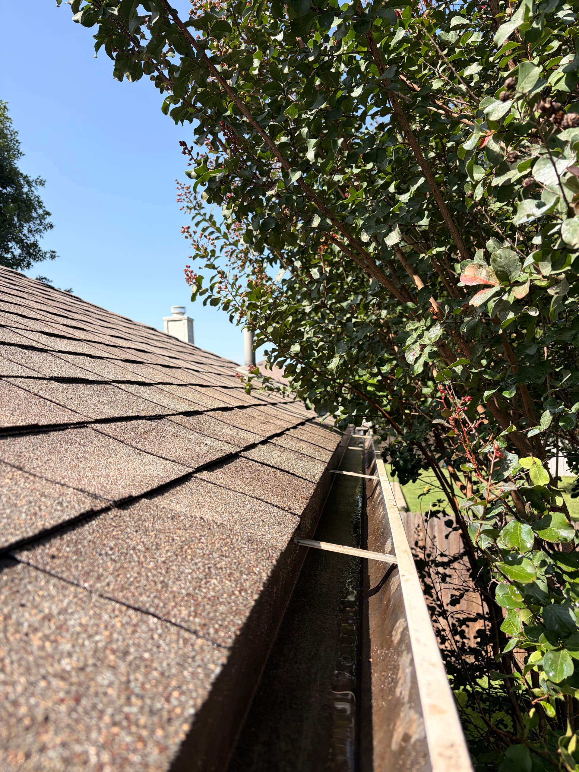 Gallery photos for Clogged Gutters Cleared Out in Burleson Texas: Image #6
