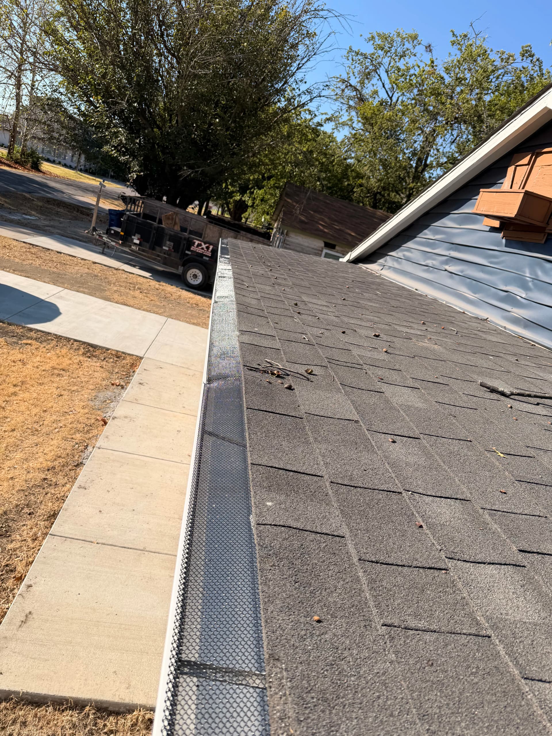 Gallery photos for New Gutter Installation with Leaf Guards in Old Town Burleson: Image #4