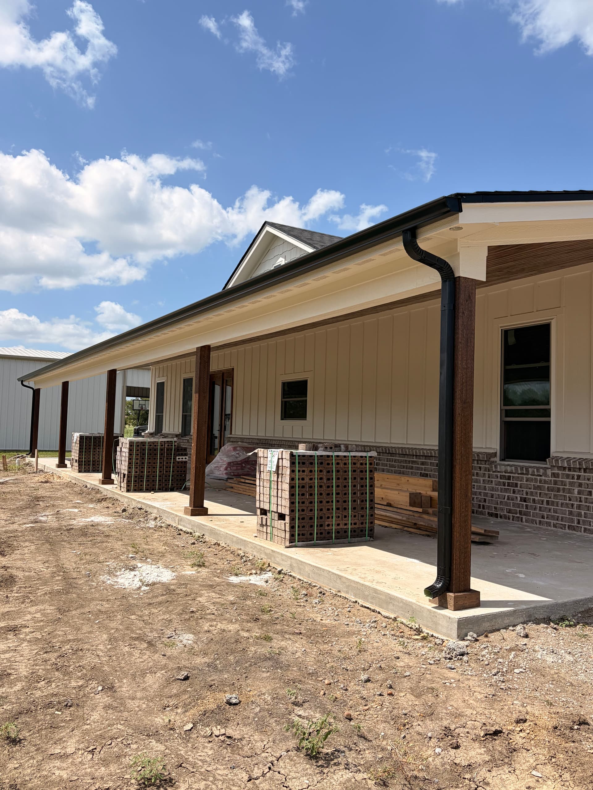 5-Inch K-Style Gutter Installation on a New Build image